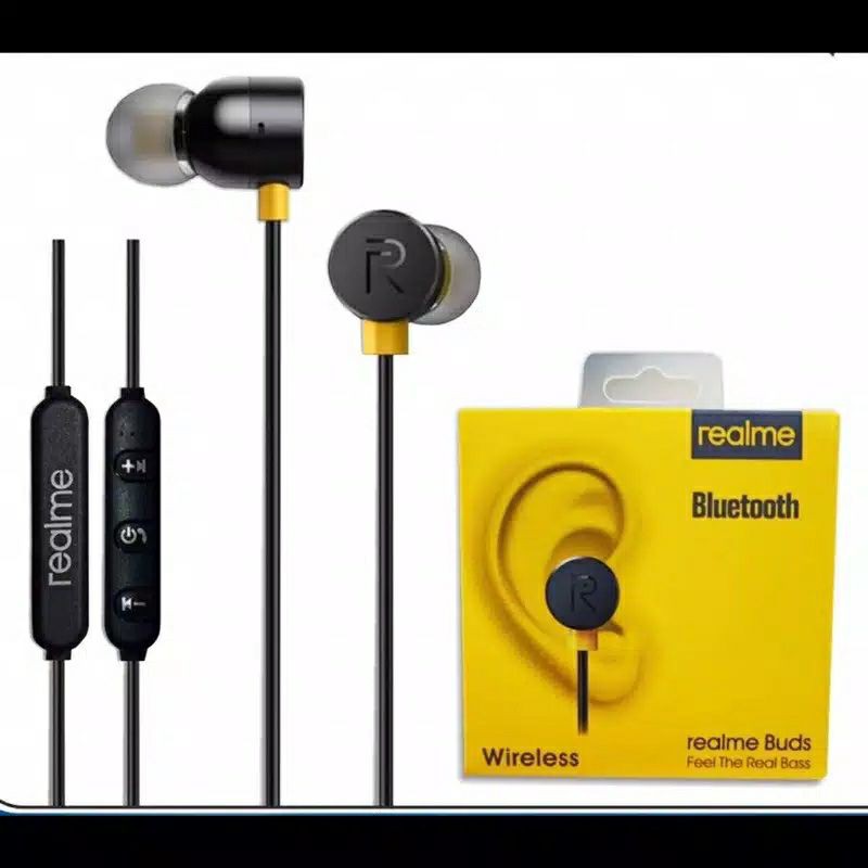 HEADSET BLUETOOTH REALME MAGNETIC REALME  Universal Headset Super Bass