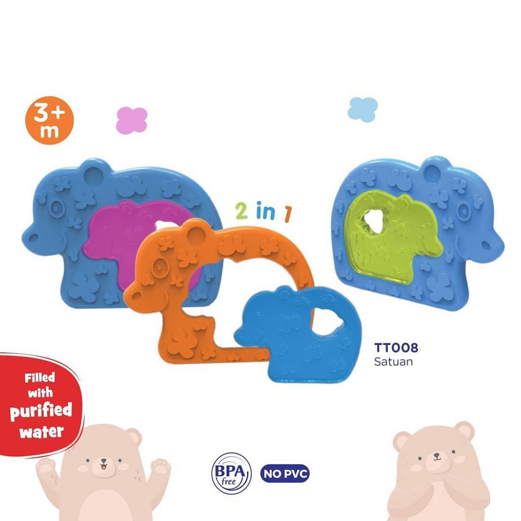 Baby Safe Gigitan Bayi Puzzle Teether 2in1 TT008