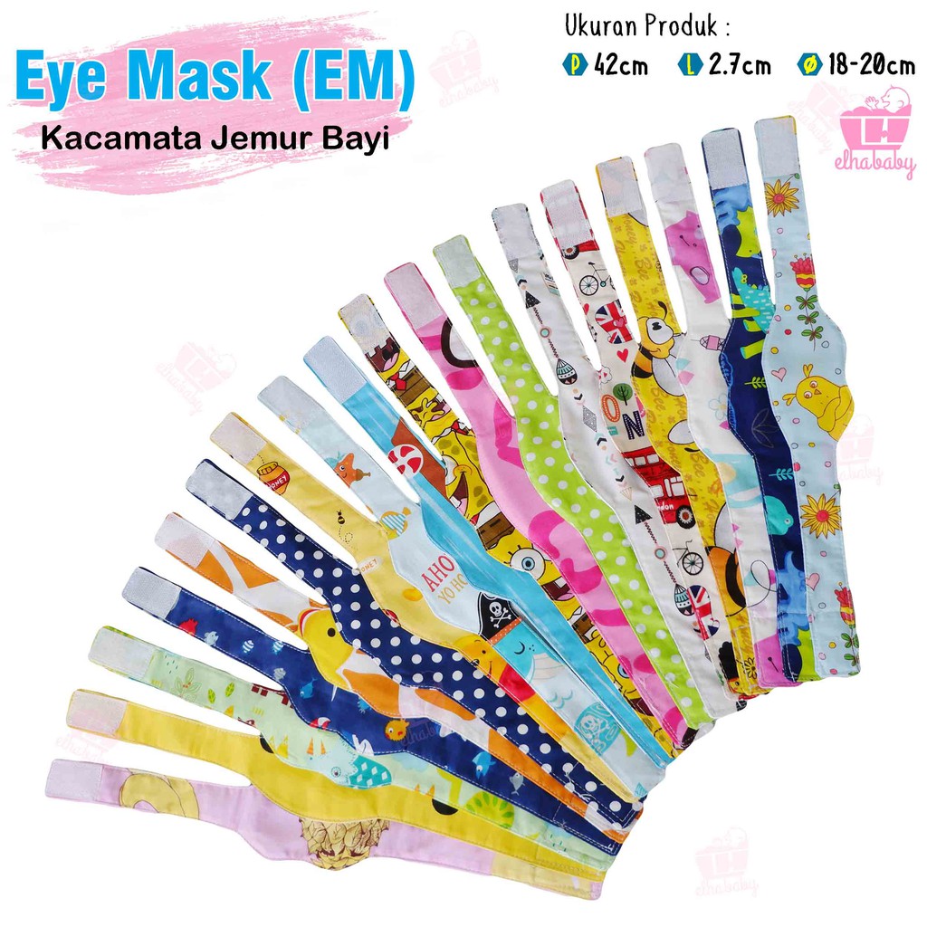 [CO 1K] Eye Mask Kaca Mata Jemur Bayi Jumbo Terlaris Kaca Mata Baby Original Karakter Baby Eye Mask