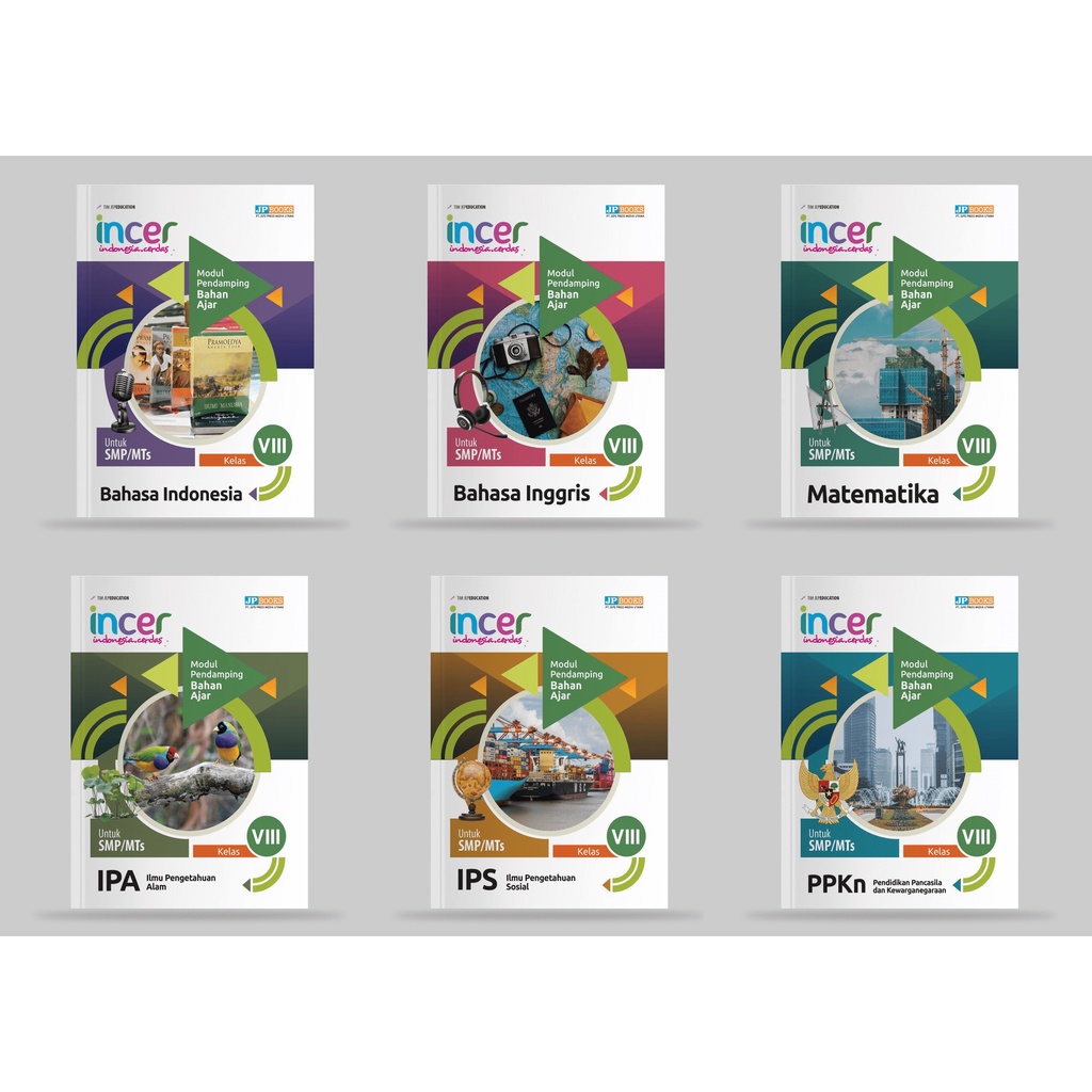 MODUL INCER - BUKU SOAL LATIHAN SMP KELAS 8 BAHASA INGGRIS BAHASA INDONESIA MATEMATIKA IPA IPS PKN