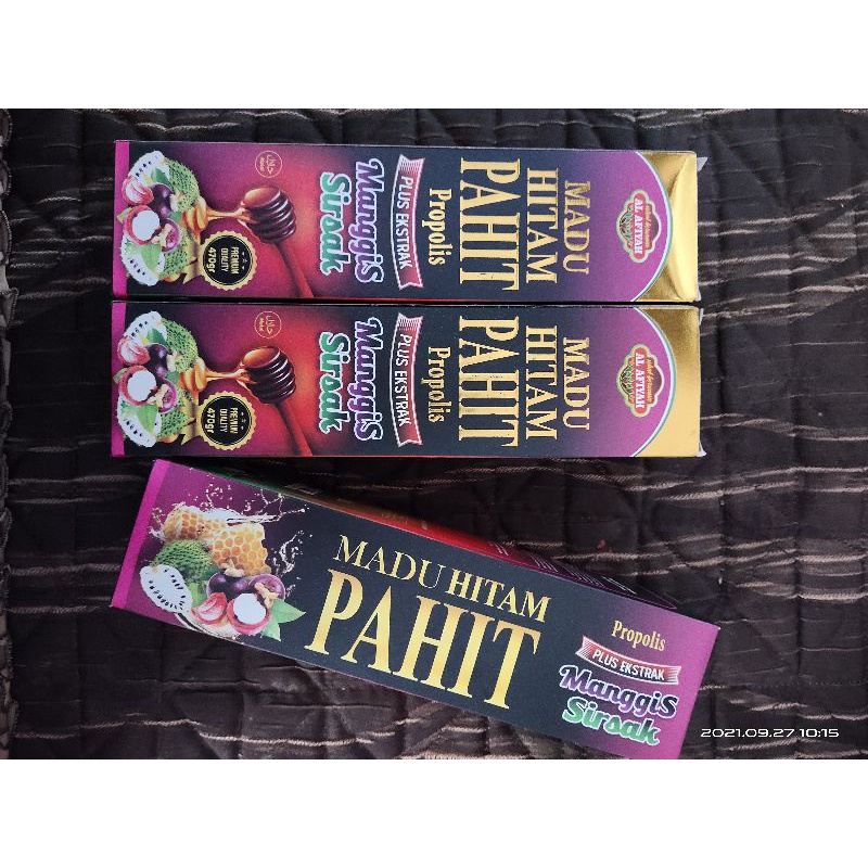 

Madu Hitam Pahit ekstrak manggis & sirsak