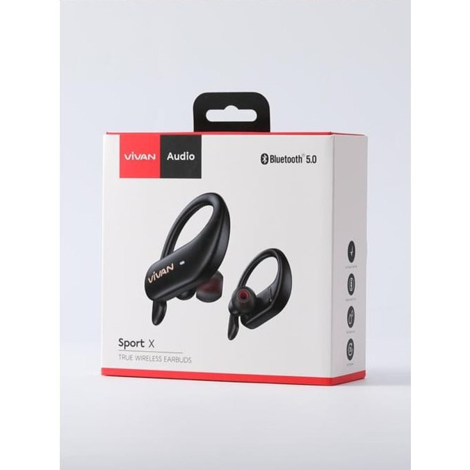 TWS VIVAN Sport X Waterproof IPX5 Bluetooth
