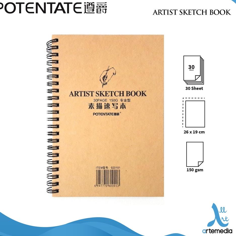 

[PROMO FNW89] Buku Sketsa Potentate Artist 19x26cm Wire Bound Sketchbook Harga Murah