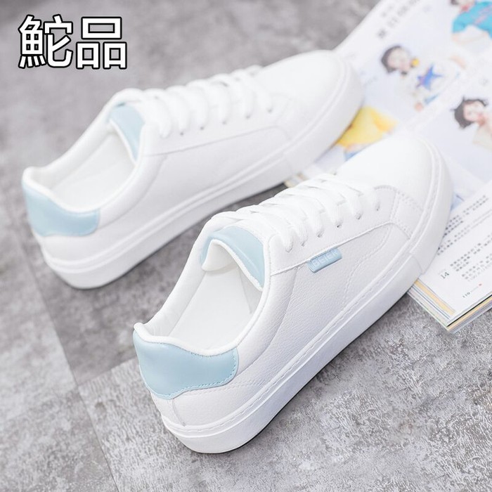 HD SEPATU WANITA KETS SNEAKER PLAIN POLOS BEST SELLER MURAH - BIRU DAN PINK