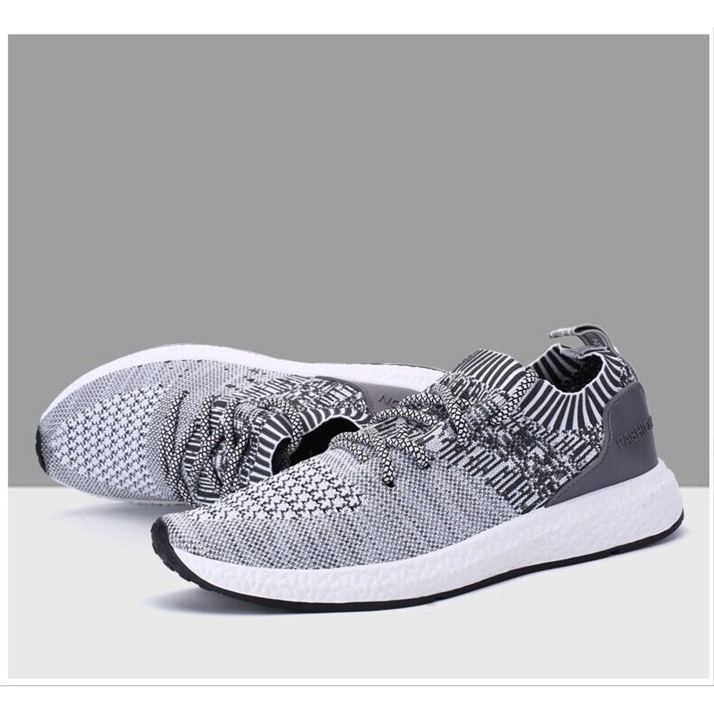 WAADOO Sepatu Pria Hypester Sneaker Pria Olahraga - Abu