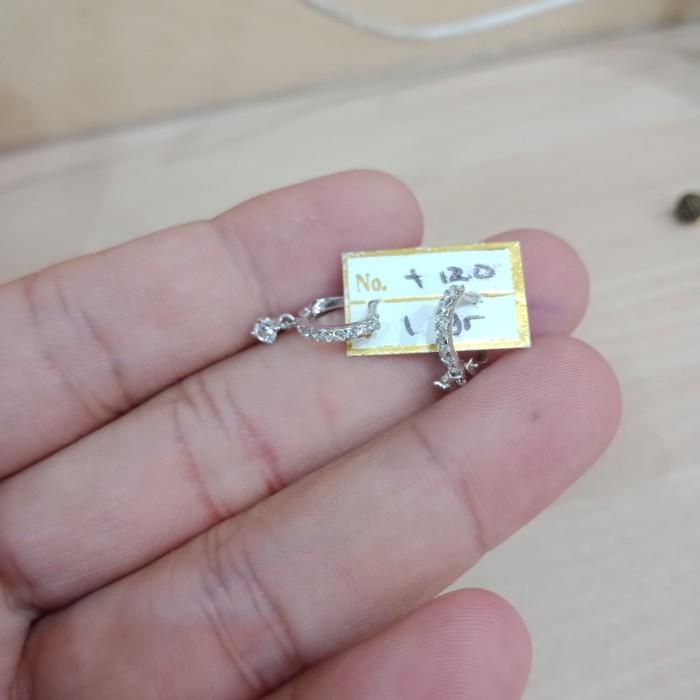 Big Promo Terbaru Gwigeol | Anting Jepit Emas Putih Kadar 750 (Berat 1.12Gram)