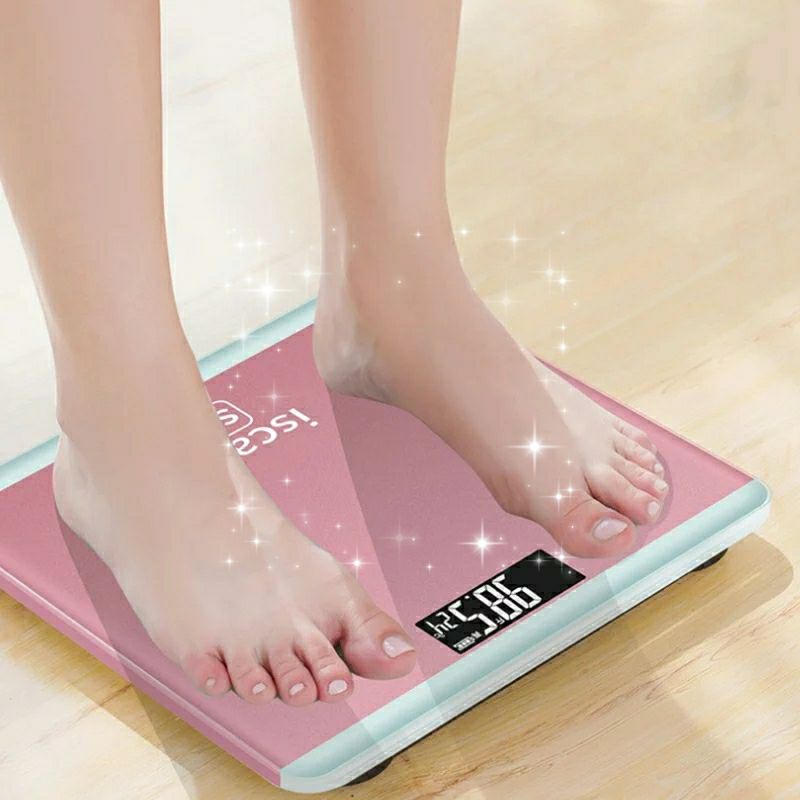 Timbangan Badan Digital 180Kg Weight Indikator Kaca Tempered