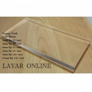 

Akrilik Laser Cutting 2mm 84x120cm Ukuran Kertas A0 Acrylic Potong Laser