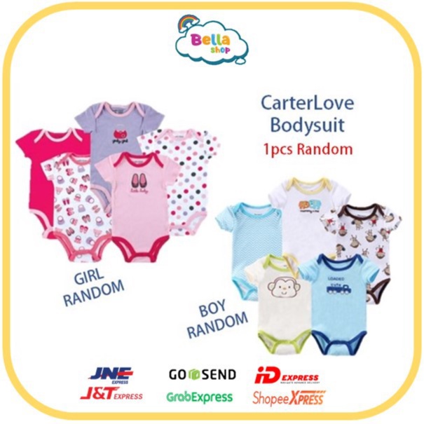 BODYSUIT PENDEK SATUAN CarterLove Premium Jumper Bayi isi 1 PCS