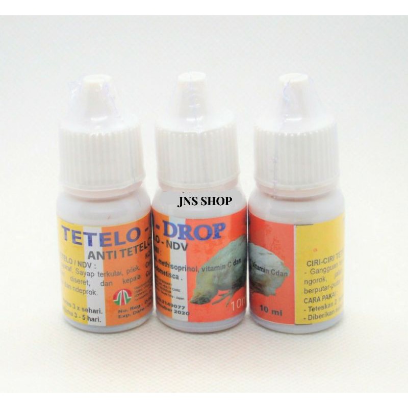 OBAT TETELO PLUS DROP AYAM OBAT ANTI TETELO NDV KEPALA AYAM BERPUTAR