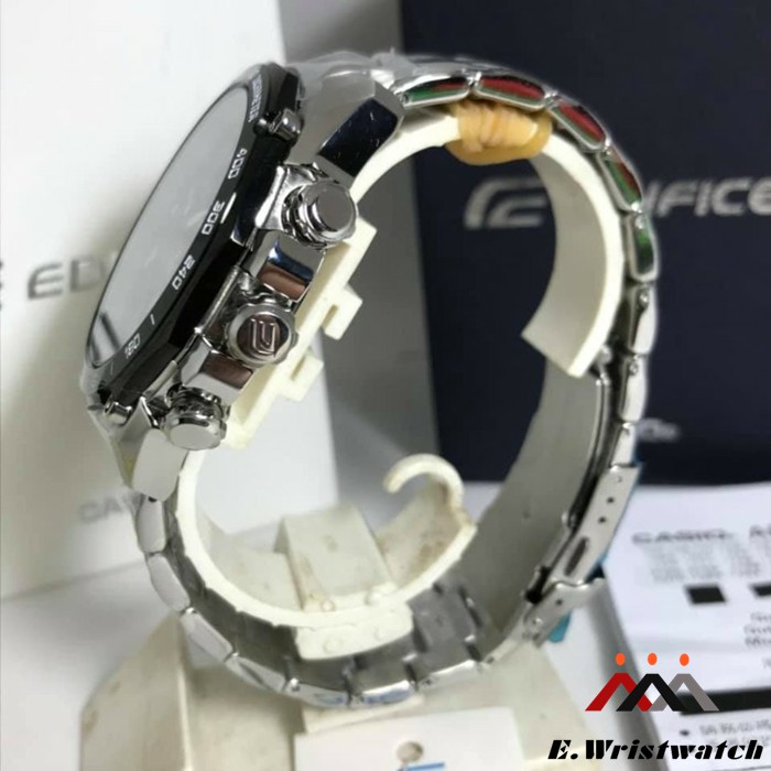 JAM TANGAN CASIO EDIFICE EF550 SILVER BLACK CASIO EDIFICE ORIGINAL EF 550 GARANSI