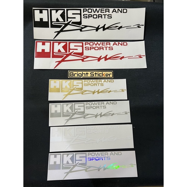 STICKER HKS POWER STICKER MOBIL MOTOR CUTTING