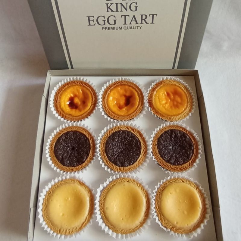 

king egg tart 3 Original 3 Chocolate 3 Cream Cheese