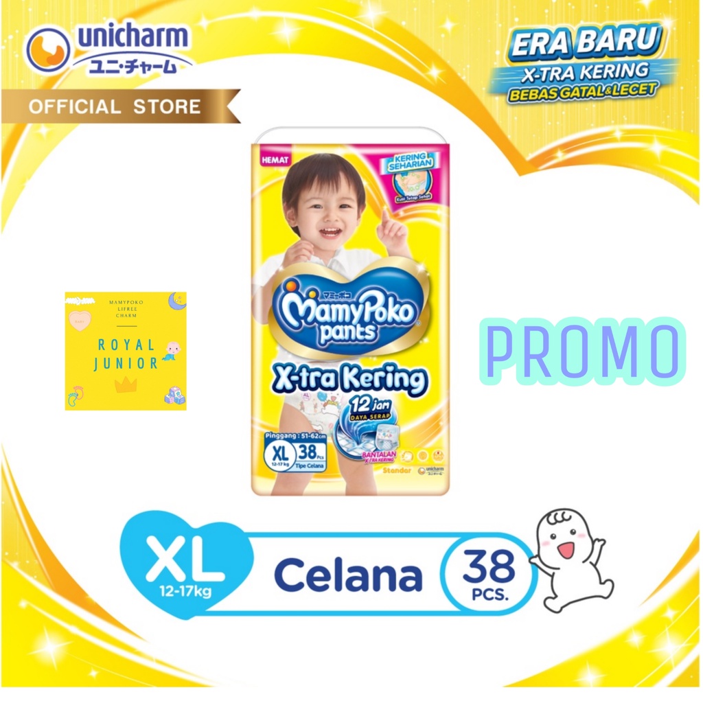 Promo MamyPoko Pants Era Baru X-tra Kering Popok Celana Ukuran XL38