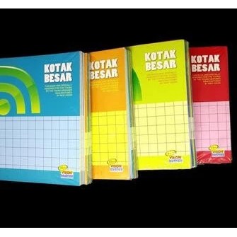 

BUKU TULIS KOTAK KECIL/ BESAR SERI VISION (harga perpcs) - kotak kecil