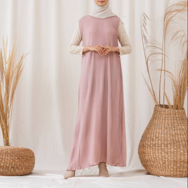 

Irsalina Inner Pleats Dusty Pink