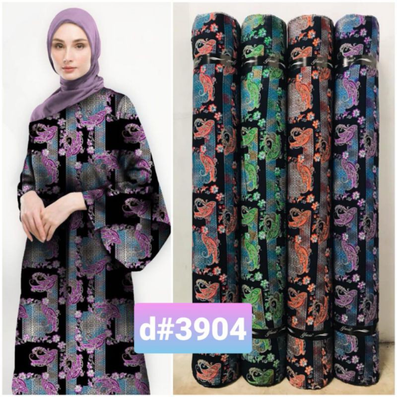 kain katun rayon motif/kain cotton rayon motif/kain gamis