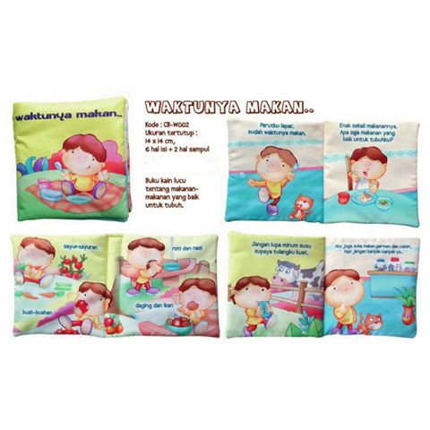 Buku Bantal / Softbook : Waktunya Makan