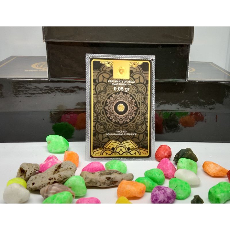 Minigold Koin Emas Murni Mini 24 Karat Logam Mulia - 0.05gr