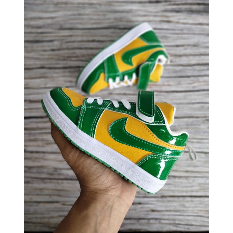 SEPATU ANAK JORDAN GREEN PREMIUM QUALITY SEPATU ANAK JORDAN LOW