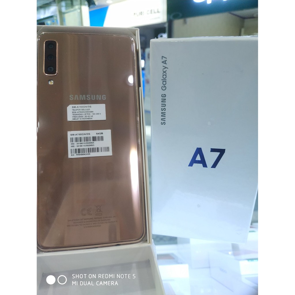 Samsung A7 2018 Ram 4 Rom 64gb Second Shopee Indonesia