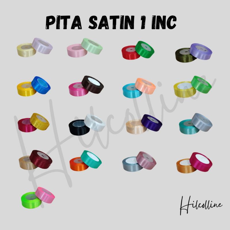 Pita SATIN 1&quot;inc 25mm 20yards