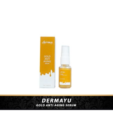 [ORI] Dermayu Serum Kecantikan Wajah Gold Anti Aging Ampuh Mengatasi Penuaan Dini Original BPOM 18ml