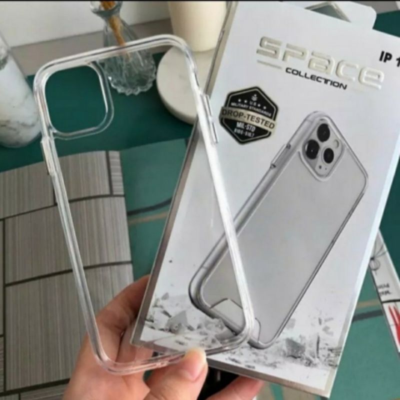 Samsung A51 A71 premium clear case space Military