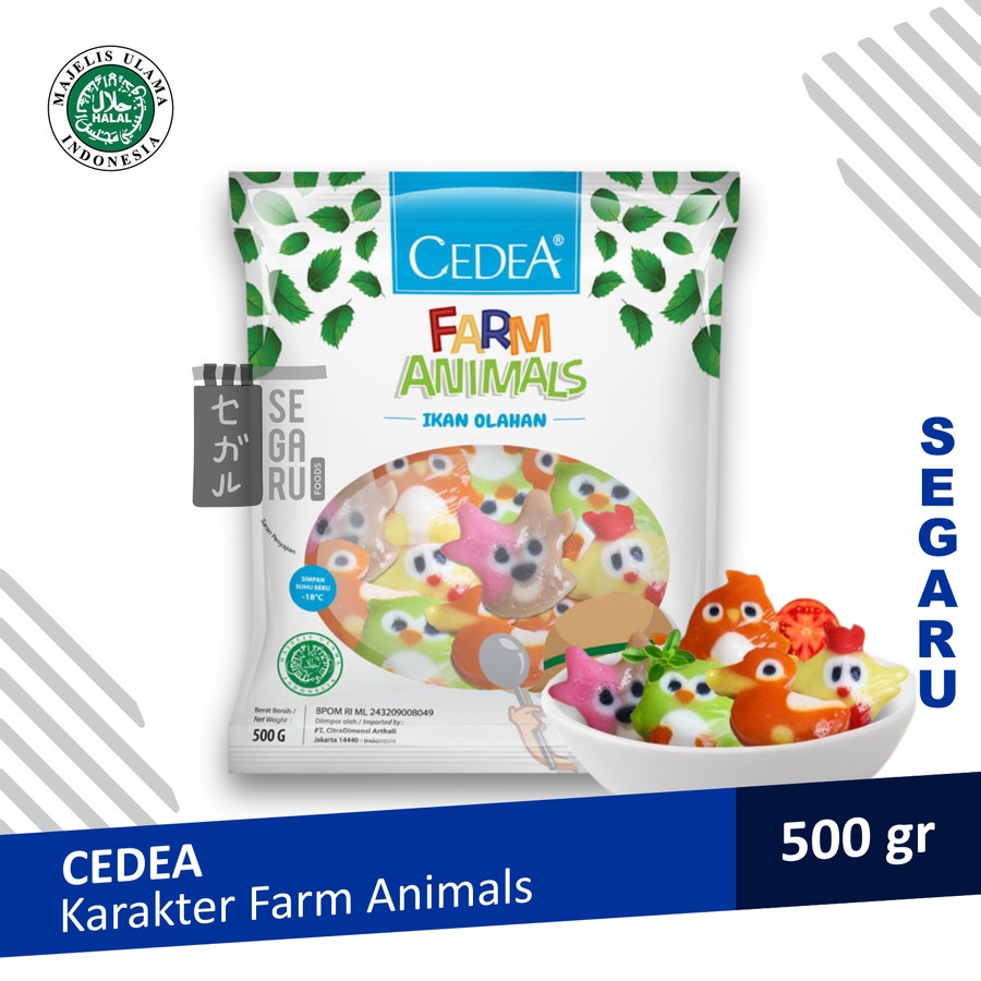 CEDEA Ikan Olahan Karakter Oriental Cartoon / Farm Animals 500g