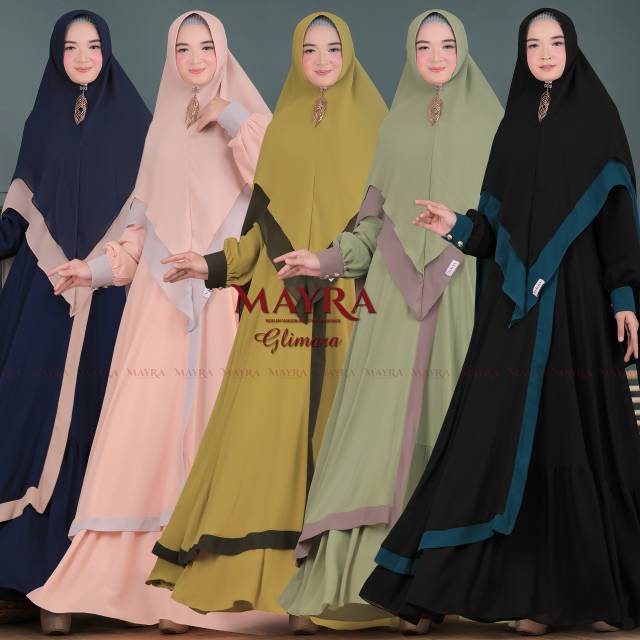 Himena Syari SYAR'I original by mayra GAMIS premium cantik mewah terbaru