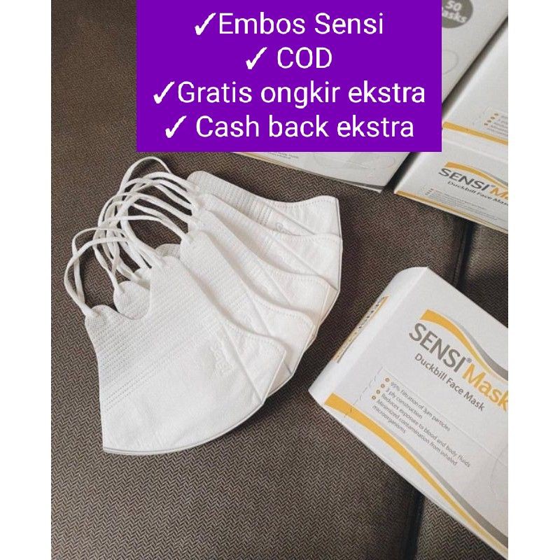 masker sensi 6 masker Repack / masker pack / masker sensi 1 pcs / masker ecer  / duckbill masker sen