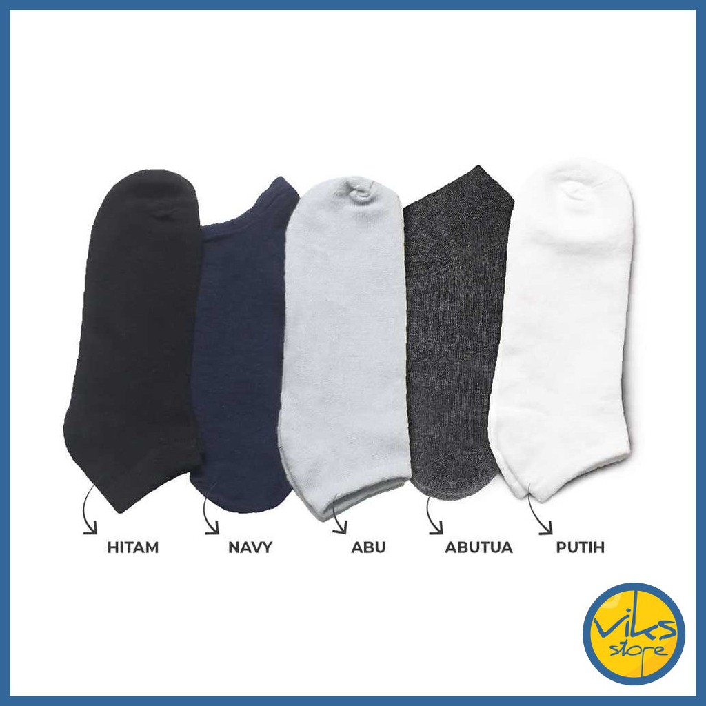 Kaos Kaki Semata Kaki Pendek Warna Polos Unisex Nyaman Distro Lokal Blackkelly Matakaki Angkle Socks Pria Wanita