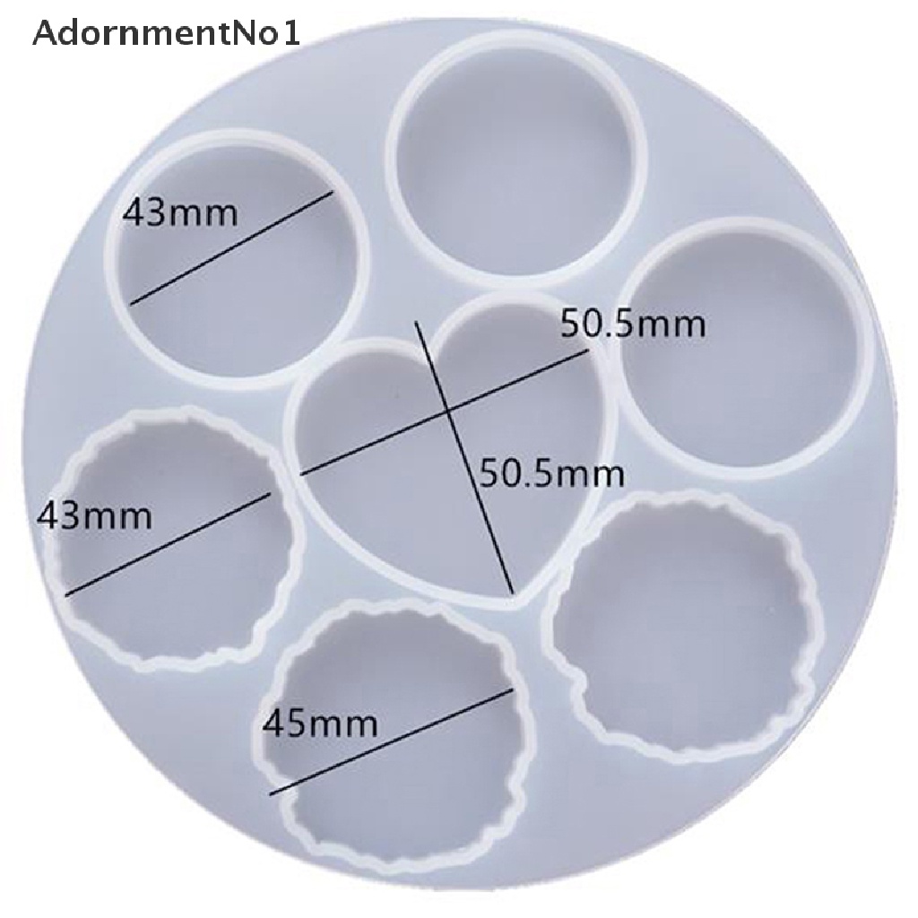 (AdornmentNo1) Cetakan Resin Epoxy Bentuk Bulat Bahan Silikon Untuk Membuat Braket Ponsel DIY