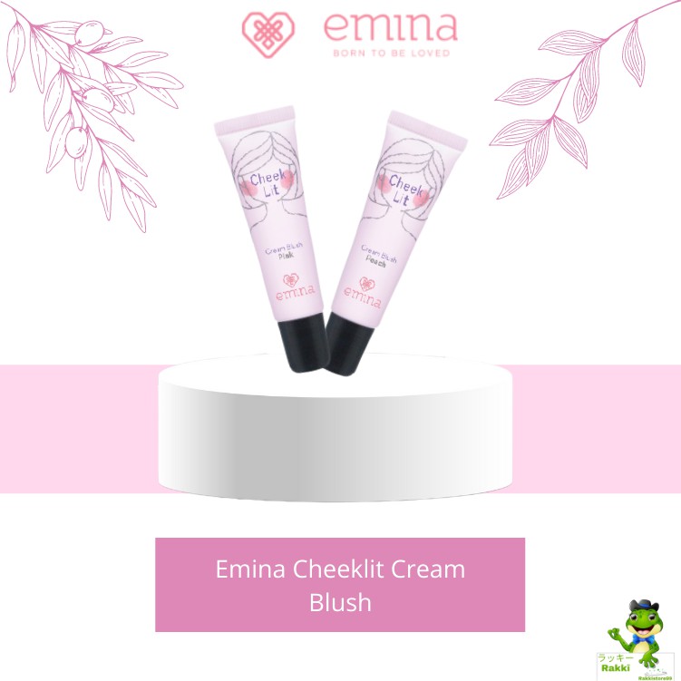 ❣️Rakkistore99❣️Emina Checklit Cream Blush Pink/Peach/Violet/Nudie Brown 10ml (100% Original)