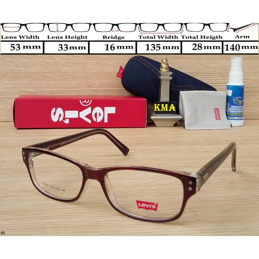 frame kacamata/ kacamata bulat / frame minus / frame kacamata levis-1318