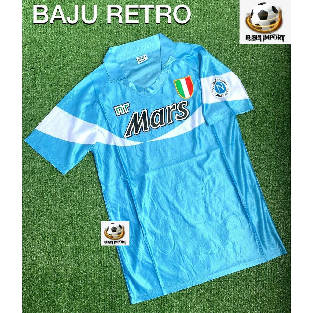 RETRO | Jersey Baju Bola Napoli Home 1990 1991 Grade Ori