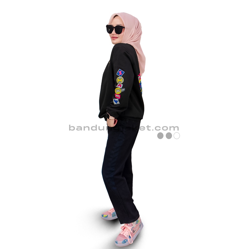 Mickey Tren Sweatshirt  Holyrider HITAM