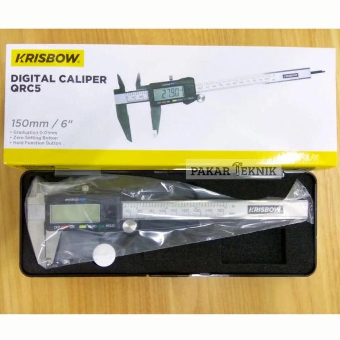 Krisbow Digital Caliper /Jangka Sorong/Sigmat 150mm/6" QRC5 kw0600351