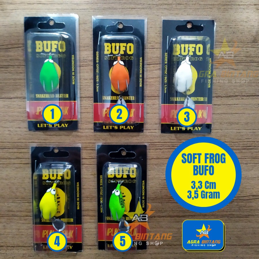 LURE SOFT FROG BUFO 3.3 Cm 3.5 Gram