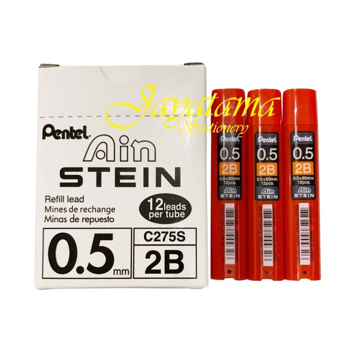 

Unik Isi Pensil Mekanik Pentel Ain Stein 0.5 2B (12 Tubes) Hemat