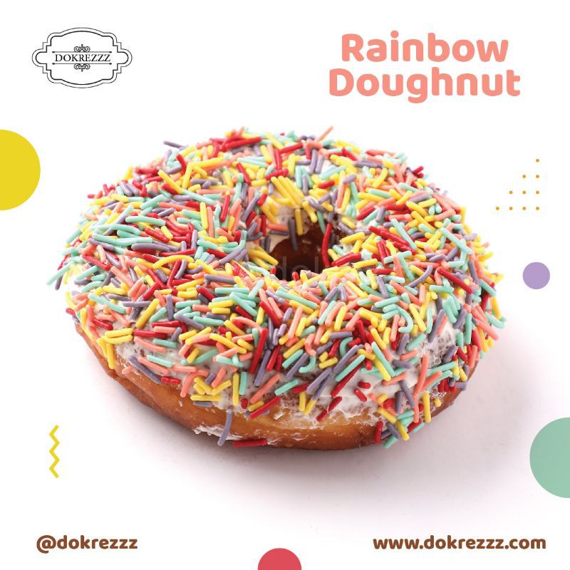 

Rainbow doughnut premium