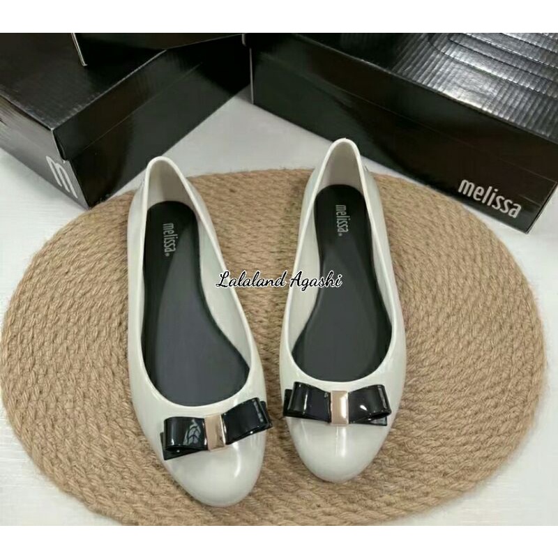 Sepatu Melissa Aura Ad cream/sepatu melissa pita/sepatu jelly wanita/sepatu melissa aura