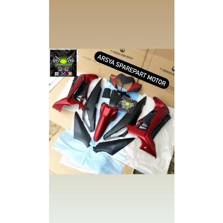 MURAH COVER BODY FULL BODY HALUS SUPRA X 125 BATMAN 2009 - 2012 MERAH DOFF - BODY SUPRA X 125 BATMAN