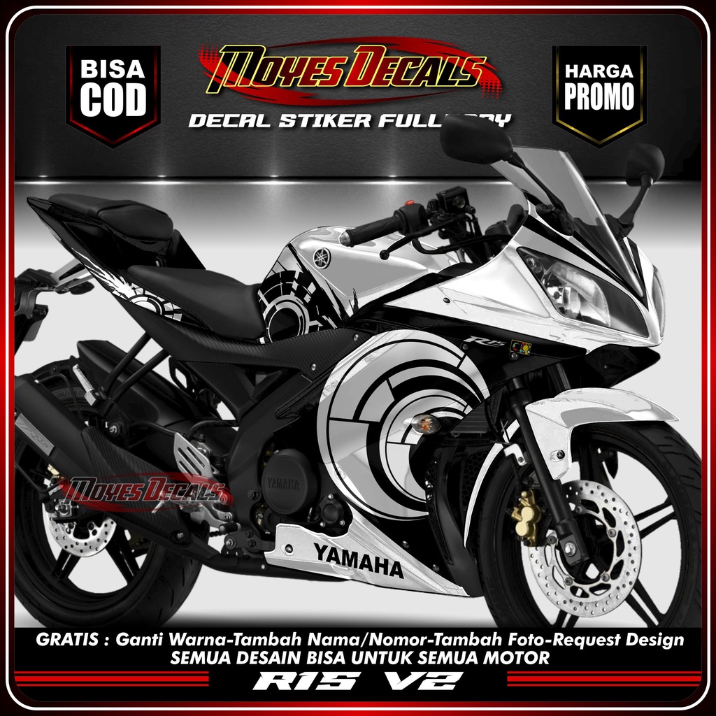 Decal Stiker Fullbody Motor R15 V2 Modifikasi Stiker Motor Fullbody Decal Stiker Fullbody Motor R15 