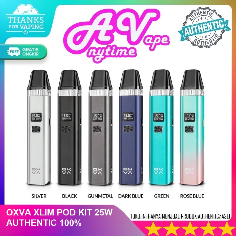 OXVA XLIM OXVA SLIM POD KIT 25W 900mAh AUTHENTIC 100%