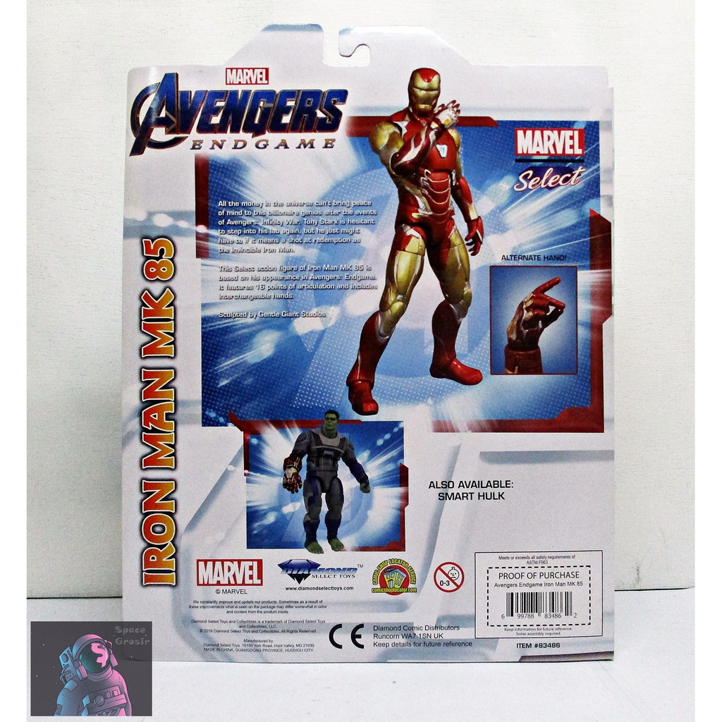 Action Figure Marvel Select Ironman Mark 85