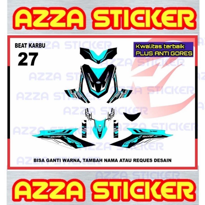Decal Beat Karbu Full Body Stiker Decal Beat Karbu Full body 27