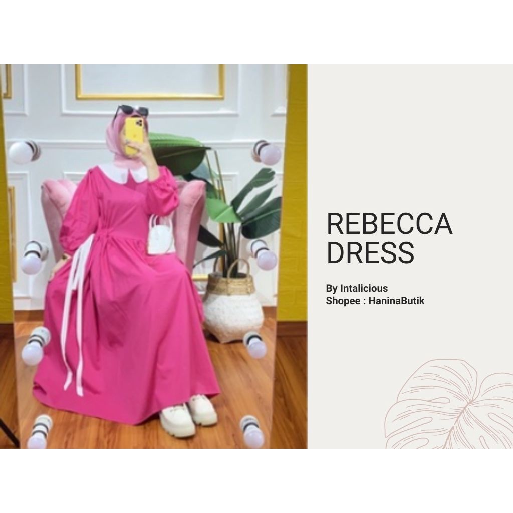 (𝗦𝗜𝗔𝗣 𝗞𝗜𝗥𝗜𝗠) REBECCA DRESS FUSCHIA by INTALICIOUS