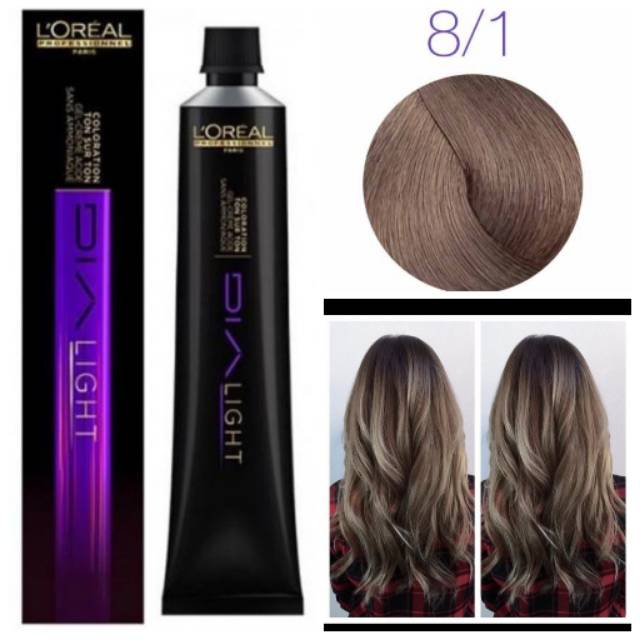 Jual 50 ML L'OREAL Dialight 8.1 Light Ash Blonde / Toning Rambut / Cat