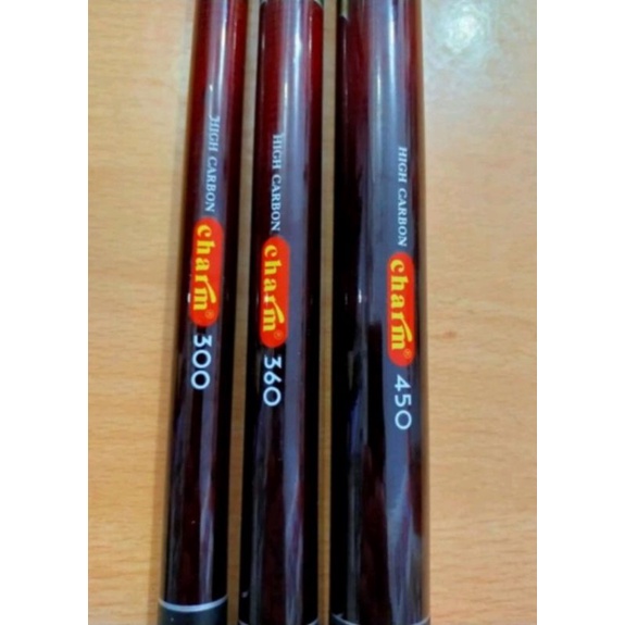 tegek ruas pendek carbon charm 270cm 300cm 360cm 450cm